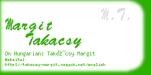 margit takacsy business card